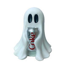 New COCA-COLA Ghost Figurine Holding Coke Can Halloween No drinks picture