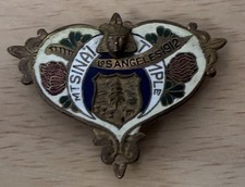 1912 - MASONIC PIN - MT SINAI TEMPLE LOS ANGELES CONVENTION PIN picture