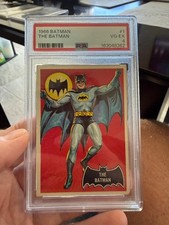 1966 TOPPS BATMAN #1 THE BATMAN ROOKIE PSA 4 VERY GOOD - Grail - Sweet picture