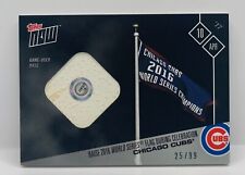 CHICAGO CUBS Game Used Base 2017 Topps Now #2A 25/99 Raise 2016 WSC MLB Hologram picture