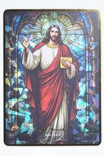 2026 Sacred Legacy The Messiah Jesus Christ #103/100 Secret Rare Stained Glass picture