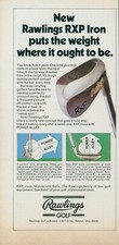 1979 Rawlings Golf RXP Iron Weight Where It Ought To Be Vtg Print Ad SI14 picture