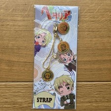 Hetalia UK America France Keychain Strap Silver Screen Unused picture