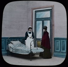 ANTIQUE Magic Lantern Slide A DRESS SUIT NO10 C1890 PHOTO VICTORIAN STORY ACTORS picture
