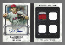 David Freese 2014 Topps Museum Collection Primary Pieces Quad Relic Auto 3/10 picture