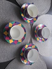 4 PCs SERVING SET Vintage PORCELAIN Laure Japy Limoge France Cup & Saucer Set  picture