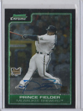 2006 Bowman Chrome #221  Prince Fielder ROOKIE RC AUTO Brewers picture