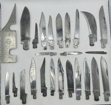 Lot 25 Vintage Solingen Knife Blades Blanks Puma Boker Eye Brand Fightn Rooster picture