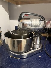 Dormeyer Silver-Chef Chrome Stand Mixer Art Deco 4qt 8-Speed 150W Bowl Beater picture