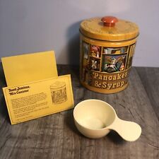 VINTAGE 1984 QUAKER Limited Edition Tin Canister Recipe Card Measure Cup EUC D2 picture