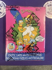 1990 Topps The Simpsons Unopened Wax Box BBCE Authenticated box 36 packs picture