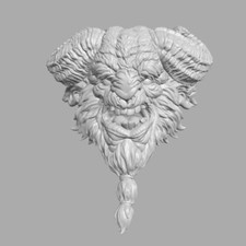 The Faun half man goat v3 custom head for Mythic Legions & other action figures picture