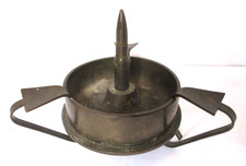 VINTAGE WWII U.S. MILITARY TRENCH ART BRASS ASHTRAY * VERY UNIQUE DESIGN * picture