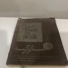 1951 Studebaker Service Operation Step and Time Guide Manual Champion Commander picture