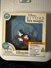 Disney D23 Expo 2026 Beyond the Magic Sorcerer Mickey Fantasmic Light Up Pin LE picture