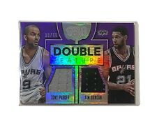 /40 DUNCAN PARKER 2015-16 Panini GALA Basketball DOUBLE FEATURE Jersey #11 SPURS picture