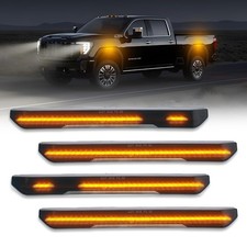 NJSBYL Sequential Amber LED Side Marker Lights for 2020 2021 2022 2023 2024 2... picture