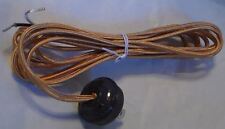 10 foot GOLD RAYON LAMP CORD SET with Antique Style Acorn Plug  #CS862 picture