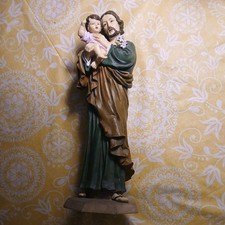 Vintage St. Joseph Holding Child Bareggio Collection Statue 15