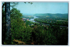 c1950's Nestled Among The Tree-Tops, Panorama Scene Warren PA Postcard picture
