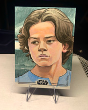 2026 Topps Star Wars Galaxy Jango Fett Sketch Card 1/1  Artist Eric Lehtonen picture
