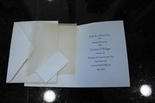 Vintage 1952 Commencement Announcement University Of MI Dentistry w/ Envelope picture