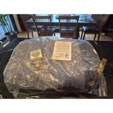 Marshall Field 108x90 King Merino Wool Blanket NOS England Herringbone Atkinson picture