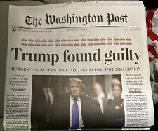 Washington Post Historic Headline May 31, 2024 Trump Guilty picture