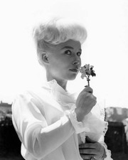 Barbara Windsor British actress wearing a white blouse lace trim s- Old Photo picture