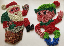 Vintage 1970’s Melted Plastic “Popcorn” Christmas Decorations picture