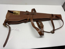 US WWII-WW2 M1 Carbine Rifle Leather Scabbard Brown Color Reproduction. picture