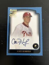 2003 Topps 1st Bowman Cole Hamels Prospect Rookie On Card Auto Phillies 📈🔥 picture