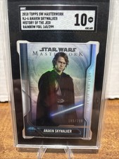 2018 Topps Star Wars Masterwork Rainbow Foil SGC 10 Anakin Skywalker picture
