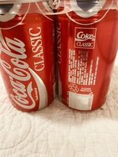 Vintage 1992 Atlanta Braves Coca-Cola Classic 6 Pack Sealed Cans MLB Champs 9192 picture