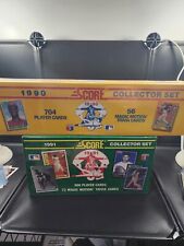 Sealed Score Baseball Card Boxes 1991 Major League and 1990 Collector Set picture