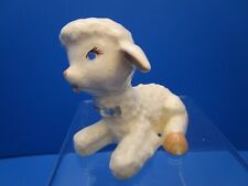 DELEE ART Pottery Figurine CURLY White Lamb 3