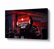 36x24 LED Lighted Canvas Wall Art Frame Battery Powered Home Decor Print picture