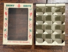 Vintage Shiny Brite Empty Christmas Ornament Box  picture