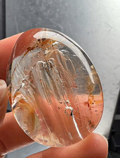 43*32*22mm Natural Enhydro Quartz Moving Water Drop Specimens Palm Reiki picture