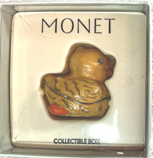 Monet  Yellow Duck Trinket Box NIB picture