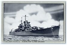 1945 Cleveland Class Cruiser Ship Liberty Unposted Vintage Postcard picture