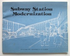 Vintage 1979 New York Subway Book Station Modernization Department City Planning picture