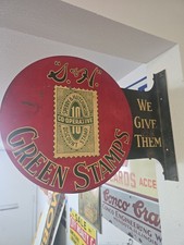 Rare 1930's S&H Green Stamps Flange Sign picture