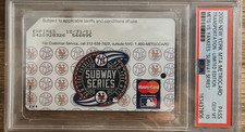 psa 10 | 2000 new york mta-metrocard mets vs yankees: 'subway series' limited π picture