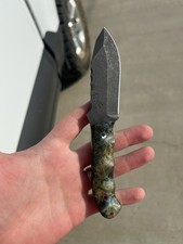 Half Face Blades Disaster Cub Gen 3 Fixed Blade Knife, Dyed Kitanche picture