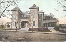 Lithograph Durham North Carolina Conservatory of Music early 1900s picture