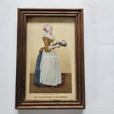 Antique? Mini Baker's Chocolate Advertising Print-LaBelle Chocolatiere Framed picture
