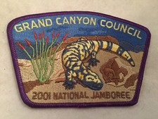 (b91) Boy Scouts - 2001 National Jamboree jsp- Grand Canyon Council- big lizard picture