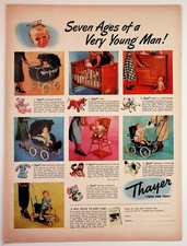 Vintage Thayer Baby Furniture Stroller Crib Hi-Chair Magazine Ad Gardner MA picture