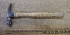 Vntg Vaughan No. 3-10 oz. Straight Claw Hammer,1lb.6.6oz,4-1/2
